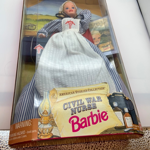Vintage 1995 Civil War Nurse Barbie American Stories Collection Barbie Sealed - Picture 6 of 13
